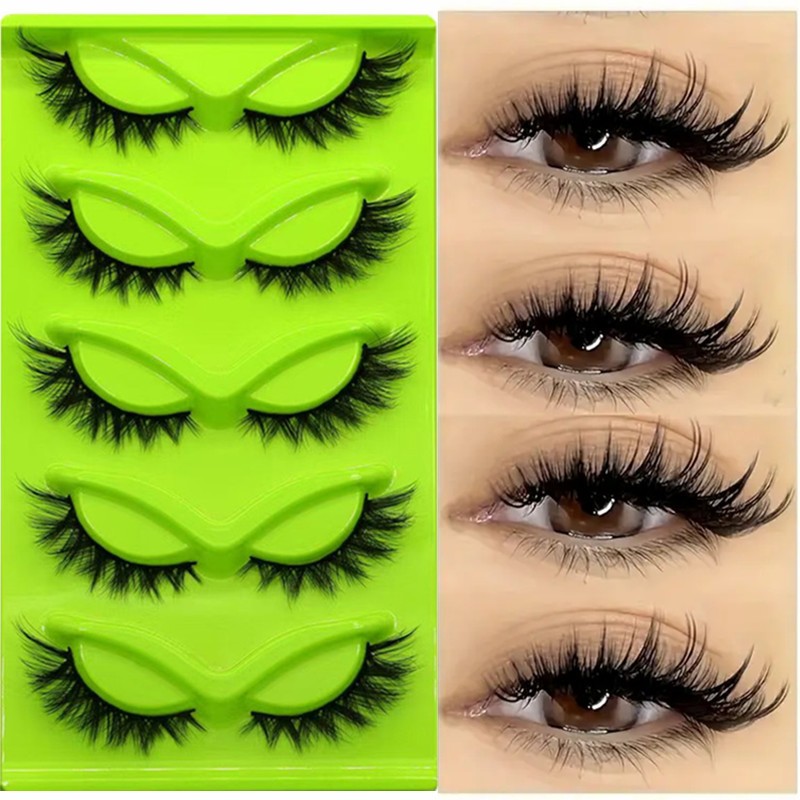 D Curl Strip eyelashes 3d Russian eyelash Extensions Fluffy Fake Lashes Russian Volume Mink Strip false Lashes